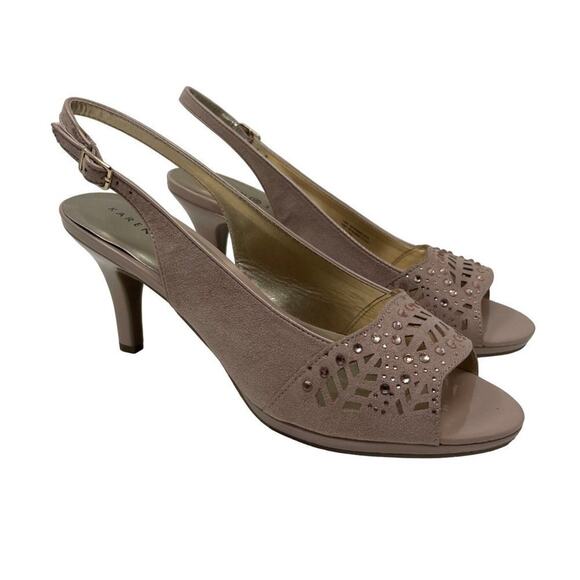 Karen Scott Brookee Formal Evening Wedding Embellished Pumps in Nude Size 11 - Picture 1 of 6